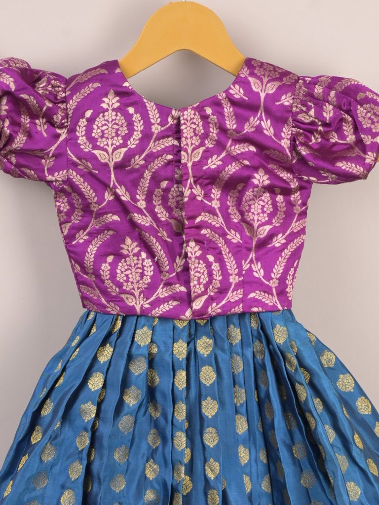 Girls Traditional Pattu Lehenga Set | Festive & Ethnic Wear | 2-3 years