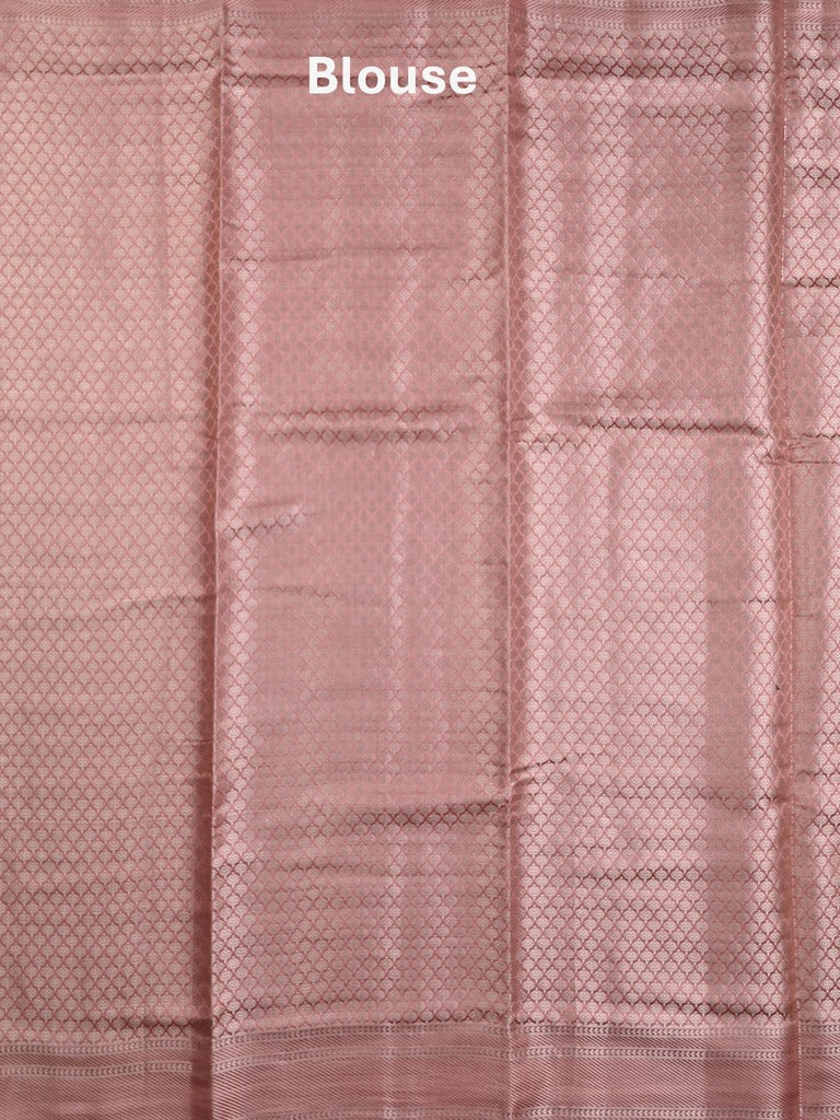 Raw mango pattu saree parrot green color allover zari motifs & zari border with zari pallu and brocade blouse