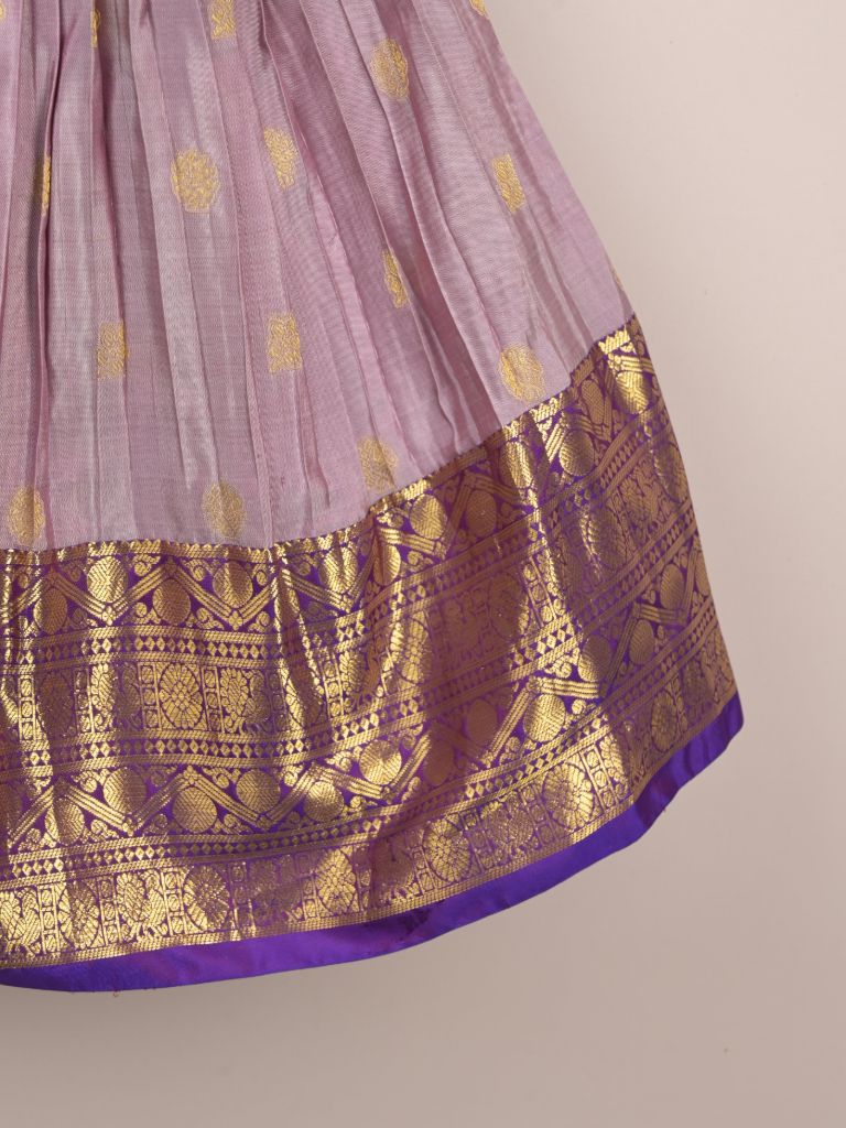 Girls Traditional Pattu Lehenga Set | Festive & Ethnic Wear | 1-2 years