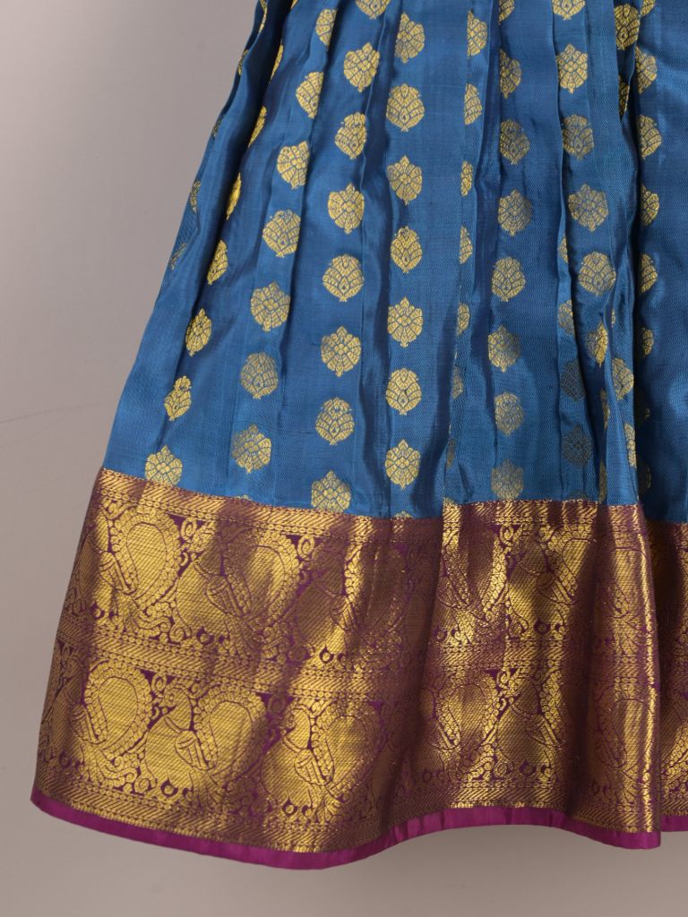 Girls Traditional Pattu Lehenga Set | Festive & Ethnic Wear | 2-3 years