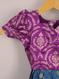 Girls Traditional Pattu Lehenga Set | Festive & Ethnic Wear | 2-3 years