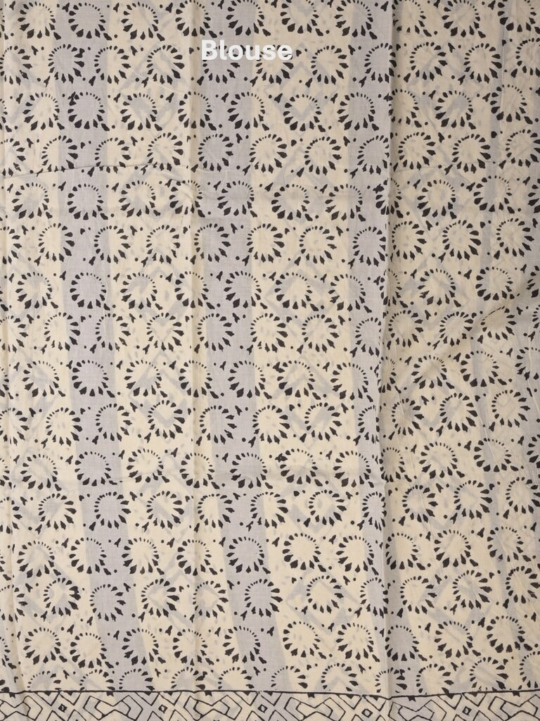 Maheshwari Silk Saree for Women | White | Party Wear | Digital Print