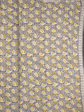 Maheswari fancy saree in white color with pallu and attached printed blouse