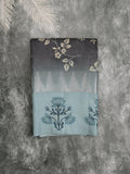 Tussar fancy saree for women | black | floral border | party wear