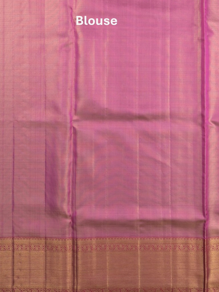 Traditional bridal kanchi tissue pattu saree in cream color with allover rich zari weaves
