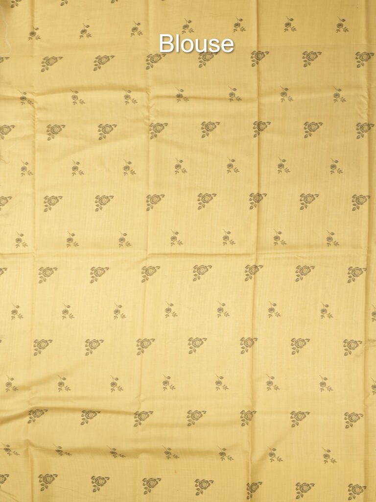 Tussar fancy saree for women | black | floral border | party wear