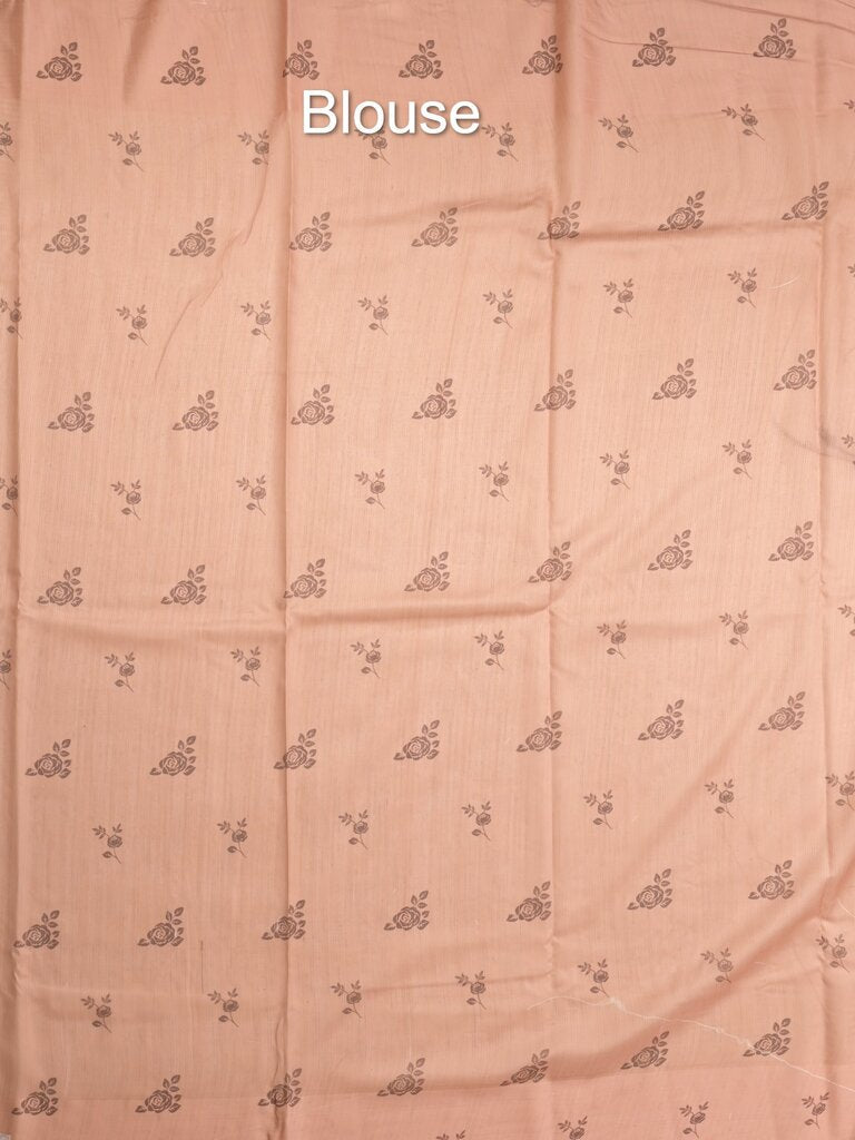 Tussar fancy saree for women | black | floral border | party wear