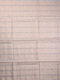 Jute lenin fancy saree pastel pink color allover stripes with stripes pallu and attached self blouse