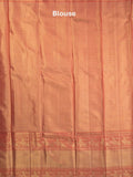 Traditional bridal kanchi tissue pattu saree in cream color with allover rich zari weaves