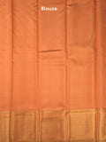Traditional bridal kanchi tissue pattu saree in purple color with allover rich zari weaves
