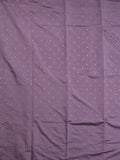 Banaras fancy saree light purple color allover stripes & zari border with zari pallu and attached plain blouse