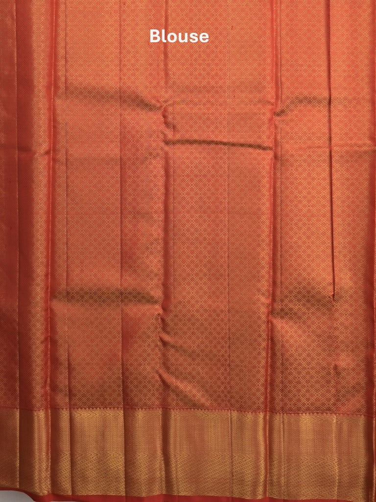 Traditional bridal kanchi tissue pattu saree in blue color with allover rich zari weaves