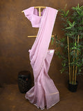 Rocket saree Crush organza saree lavender color