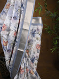 Rocket saree Soft organza saree pastel blue color