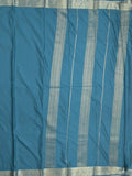 Mysore crape fancy saree for women | royal blue | allover plain | zari border