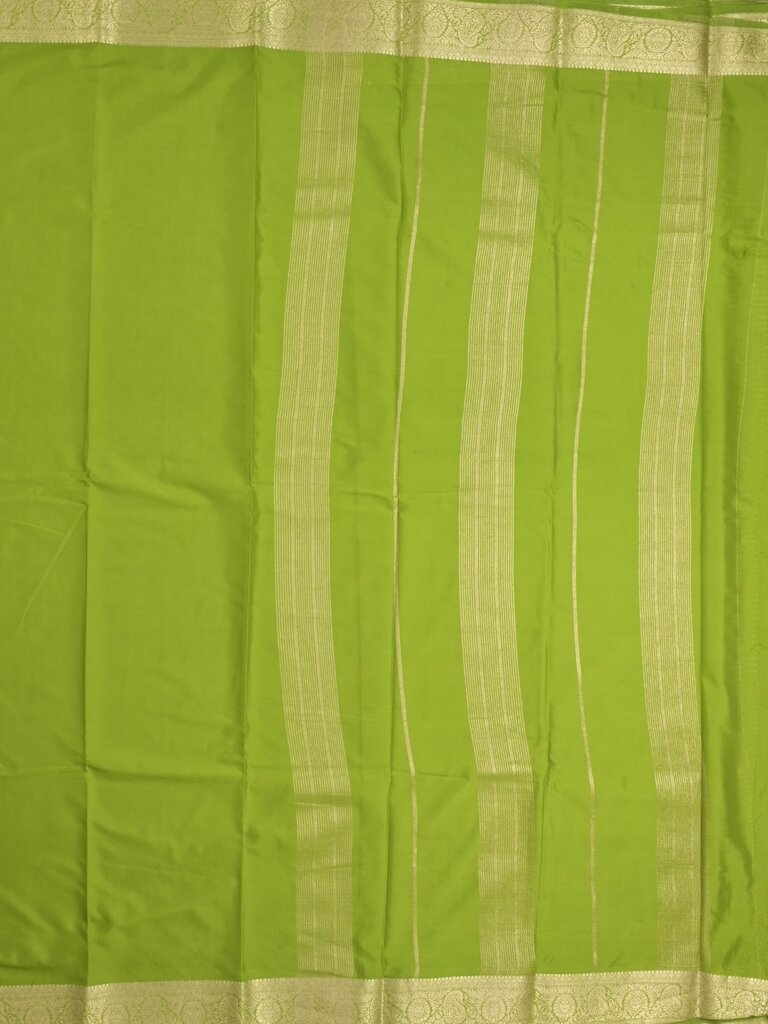 Mysore crape fancy saree for women | royal blue | allover plain | zari border