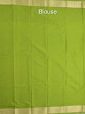 Mysore crape fancy saree for women | royal blue | allover plain | zari border