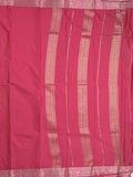 Mysore crape fancy saree for women | royal blue | allover plain | zari border