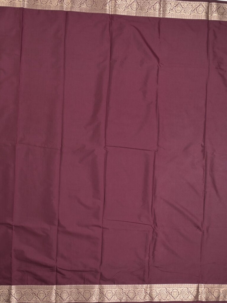 Mysore crape fancy saree for women | royal blue | allover plain | zari border