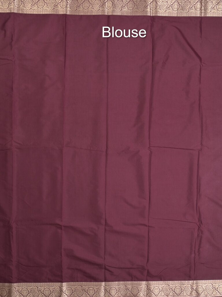 Mysore crape fancy saree for women | royal blue | allover plain | zari border