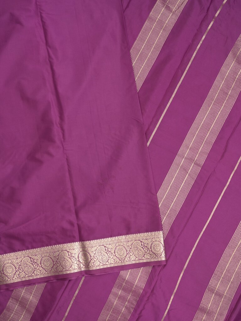 Mysore crape fancy saree for women | royal blue | allover plain | zari border