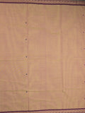 Kanchi cotton saree in beige color allover checks with self pallu and matching blouse