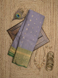 Leight weight kanchi pattu saree for women | royal blue | zari border | party wear