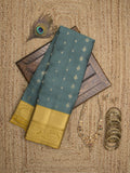 Leight weight kanchi pattu saree for women | royal blue | zari border | party wear