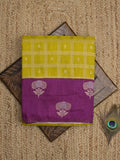 Jute matka fancy saree for women | orange | checks | party wear