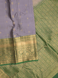 Leight weight kanchi pattu saree for women | royal blue | zari border | party wear