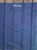 Leight weight kanchi pattu saree for women | royal blue | zari border | party wear