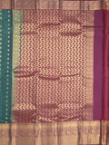 Leight weight kanchi pattu saree for women | royal blue | zari border | party wear