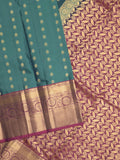 Leight weight kanchi pattu saree for women | royal blue | zari border | party wear
