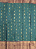 Leight weight kanchi pattu saree for women | royal blue | zari border | party wear