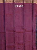Leight weight kanchi pattu saree for women | royal blue | zari border | party wear