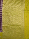 Jute matka fancy saree for women | orange | checks | party wear