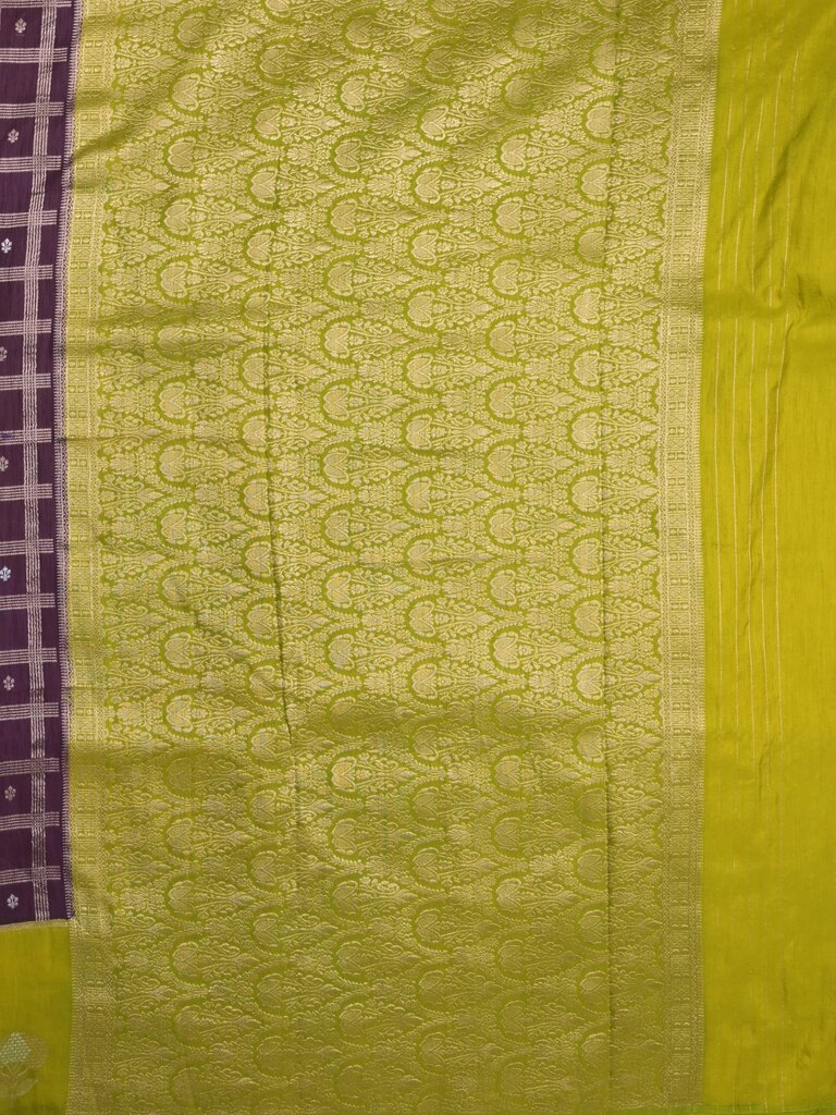 Jute matka fancy saree for women | orange | checks | party wear