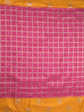 Jute matka fancy saree for women | orange | checks | party wear