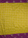 Jute matka fancy saree for women | orange | checks | party wear