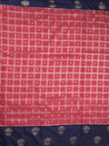 Jute matka fancy saree for women | orange | checks | party wear