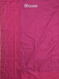 Jute matka fancy saree for women | orange | checks | party wear