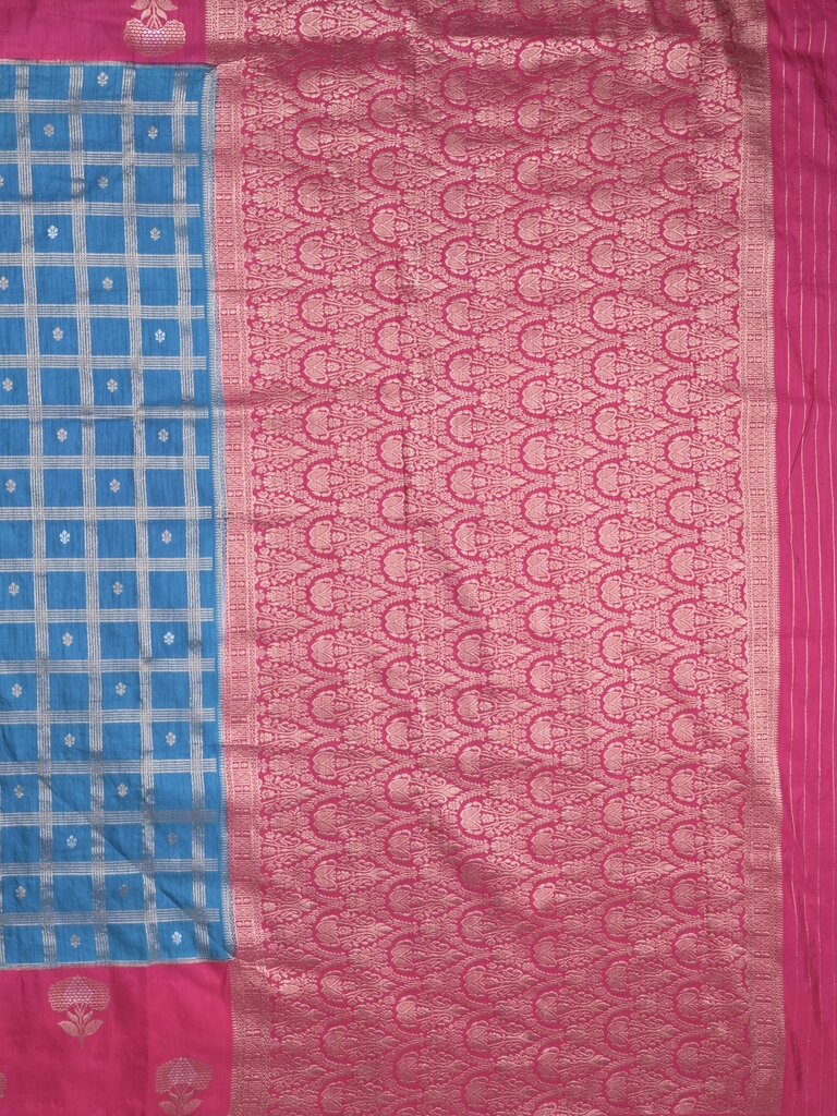 Jute matka fancy saree for women | orange | checks | party wear
