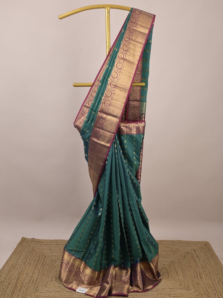 Leight weight kanchi pattu saree for women | royal blue | zari border | party wear