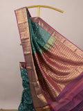 Leight weight kanchi pattu saree for women | royal blue | zari border | party wear