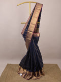 Leight weight kanchi pattu saree for women | royal blue | zari border | party wear