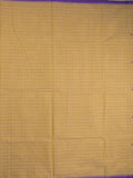 Kanchi cotton saree in cream color allover checks, motifs with self pallu and matching blouse