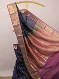 Leight weight kanchi pattu saree for women | royal blue | zari border | party wear