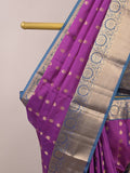 Leight weight kanchi pattu saree for women | royal blue | zari border | party wear
