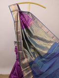 Leight weight kanchi pattu saree for women | royal blue | zari border | party wear