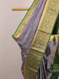Leight weight kanchi pattu saree for women | royal blue | zari border | party wear